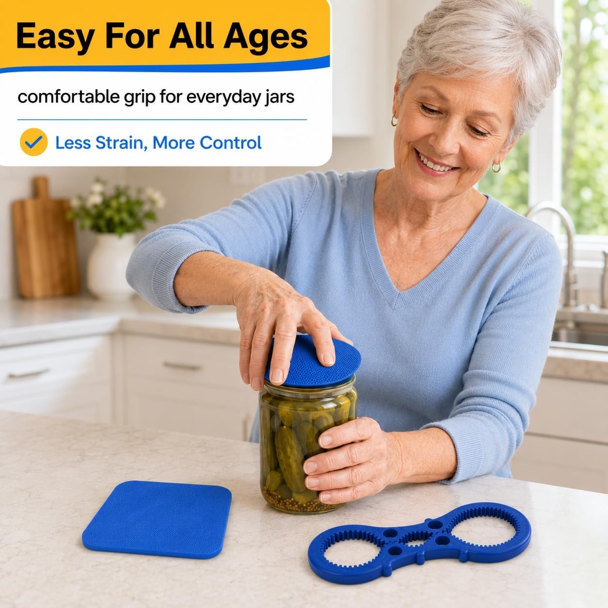 Rubber Jar Gripper – 5-Piece Set For Seniors & Weak Hands