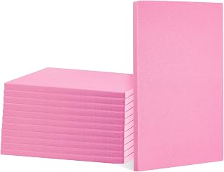 Frienda 12 Pcs Foam Board Bulk 12" x 7.5" x 1/2" Xps Foam Sheet Panel for DIY Crafts Sculpture Modeling Floral Arrangements School Home Office Art(Pink)
