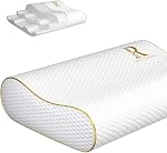 Royal Therapy Memory Foam Contour Pillow – Queen Size Cervical Pillow for Neck and Shoulder Pain Relief – Ideal for Side Sleepers