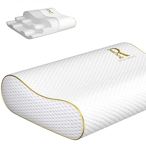 Royal Therapy Memory Foam Pillow, Queen Neck Pain Relief, Contour