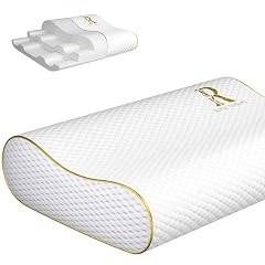 Royal Therapy Memory Foam Pillow Queen Neck Pain Relief Contour Cervical Pillow for Neck and Shoulder Pain Side