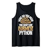 Snake Lover Reptile Keeper Python Owner Burmese Python Tank Top