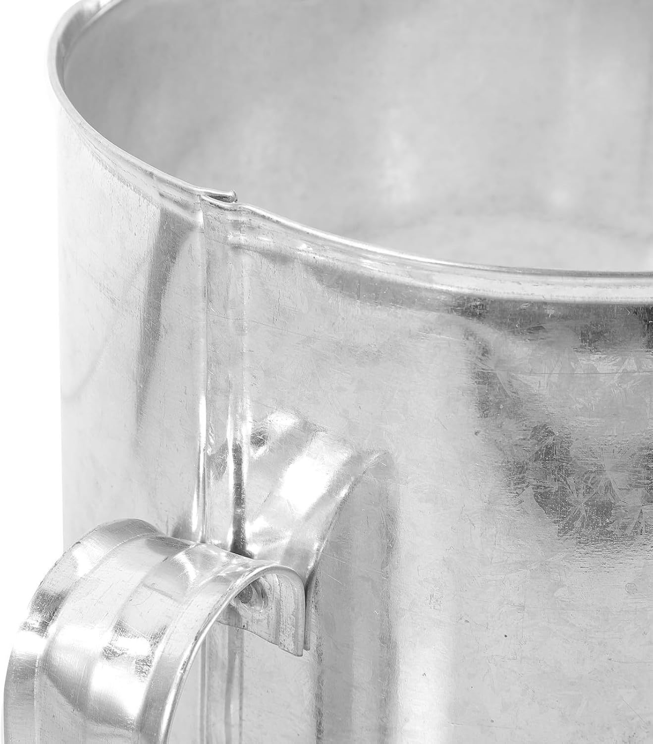 VALICLUD Cotton Candy Packaging Bucket Iron Bucket with Ring Loop for Easy Storing and Good Packaging Effect, Suitable for Dessert Store and Restaurant Use