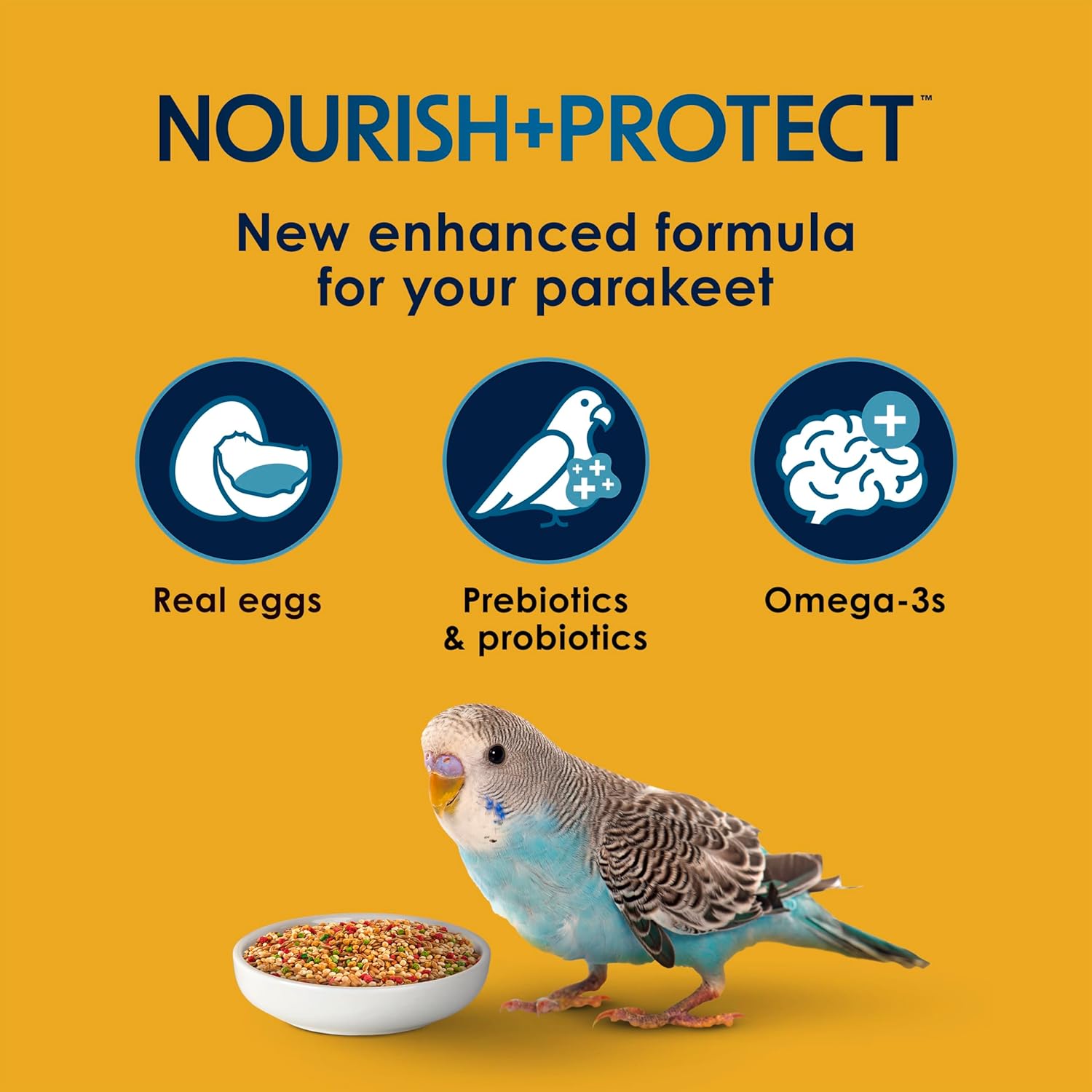 Kaytee Forti-Diet Pro Health Egg-Cite Nourish+Protect Parakeet,Supports Breeding and Molting,Nutrition Backed by Science,Digestive Health,5 pounds,(Pack of 2)