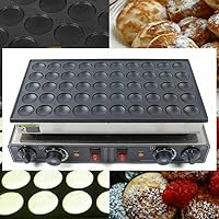Vista 5 de Mini Neerlandés Pancake Maker Donuts Maker Machine Comercial antiadherente Waffle Donut Baker 50 Ranuras Eléctrico Pancake Maker Hierro