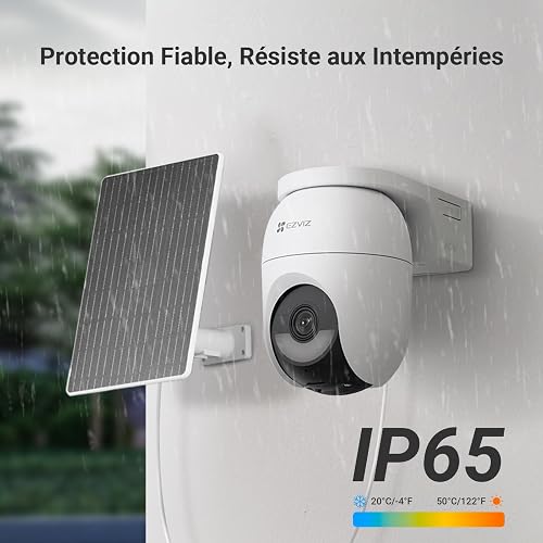 EZVIZ 2K+ Wireless Outdoor Security Camera, Solar Powered, CB8 Lite Kit 2PC - 11