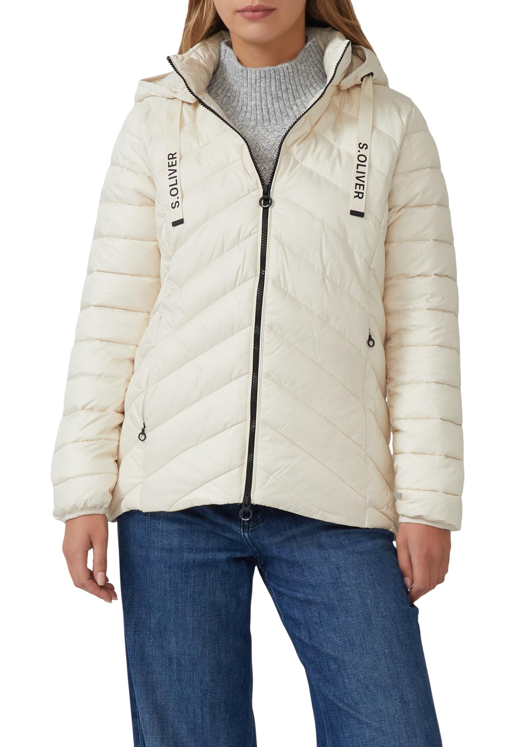 s.Oliver Outdoorjacke Damen Steppware Creme Gr. 38