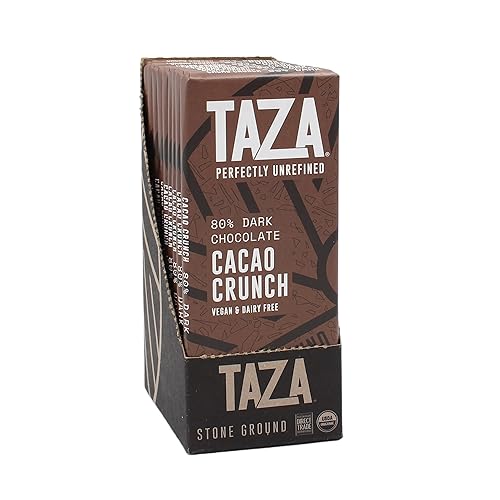 Miniatura 10 de Taza Chocolate Organic Amaze Bar 80% molido a piedra, sal marina de almendra, 2.5 onzas (6 unidades), vegano