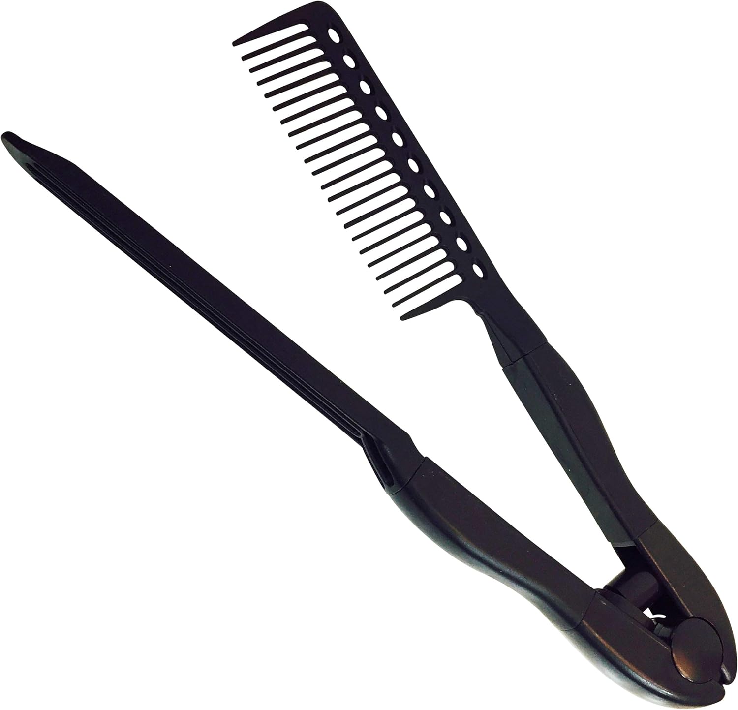 Professional Hairdresser Straightening Comb with Sectioning Holes