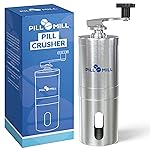 Pill Mill Pill Crusher - Crushes Multiple Tablets to a Fine Powder - Metal Pill Grinder - Tablet Pulverizer Suitable for Travel - Great Feeding Tube use and Pets