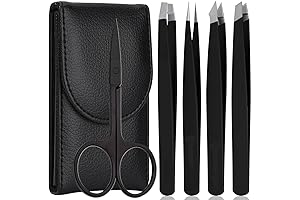 KINGMAS Black Tweezers Set: A Precise Tool for Eyebrow Perfection