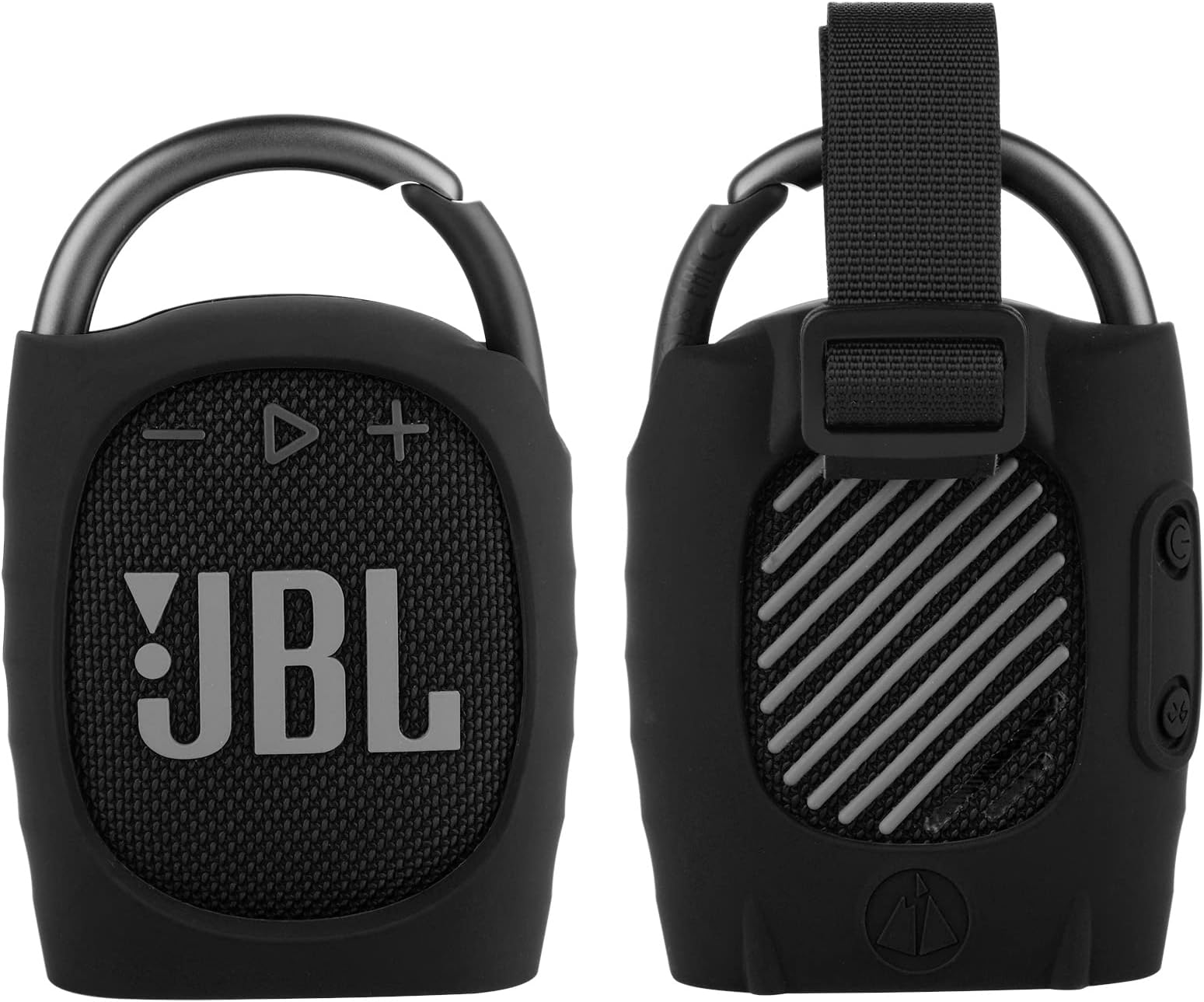 TXEsign Silicone Protective Carrying Case Compatible with JBL Clip 4 - Portable Mini Speaker Carrying Stand Up Cover Pouch for JBL Clip 4 (Black)