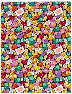 Franco Collectibles Adventure Time Bedding Super Soft Cozy Plush Throw, 46 in x 60 in, (Officially Licensed Product)