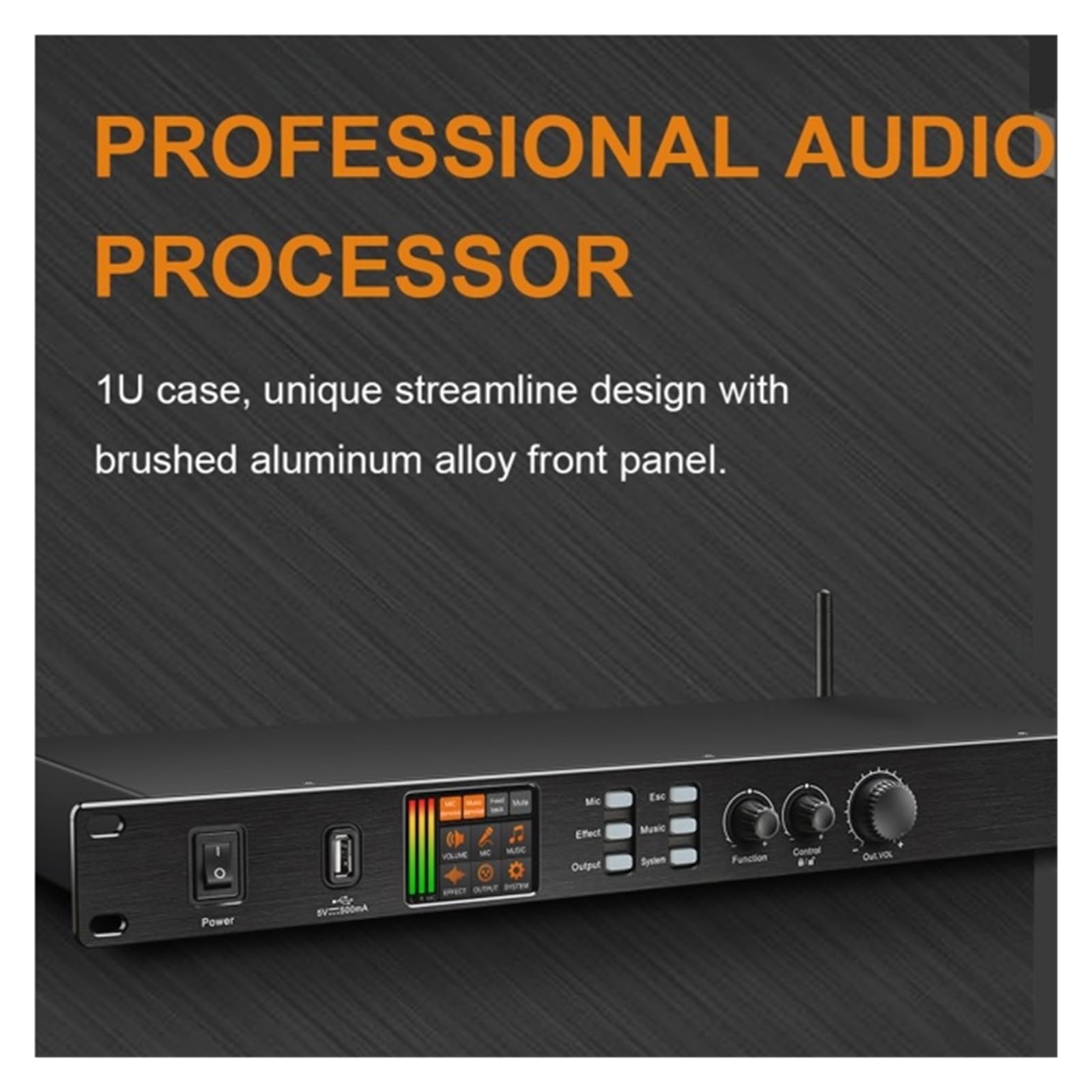 Procesador De Audio Digital Profesional K1800, Procesador De Karaoke DSP De 32 Bits, Preefectos KTV, Sistema De Altavoces Con Efecto Eco, Bluetooth, USB