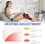 Massage de jambes sans fil pour la relaxation, masseur portable avec 3 Modes 3 Intensités, Straps réglables, Cadeau pour hommes Femmes à la maison, Bureau, Gym