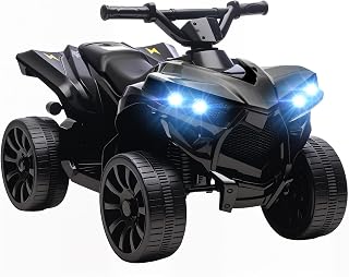 AIYAPLAY Kinder Quad Elektro 6V Elektrischer Kinderquad 37-72 M. Schwarz
