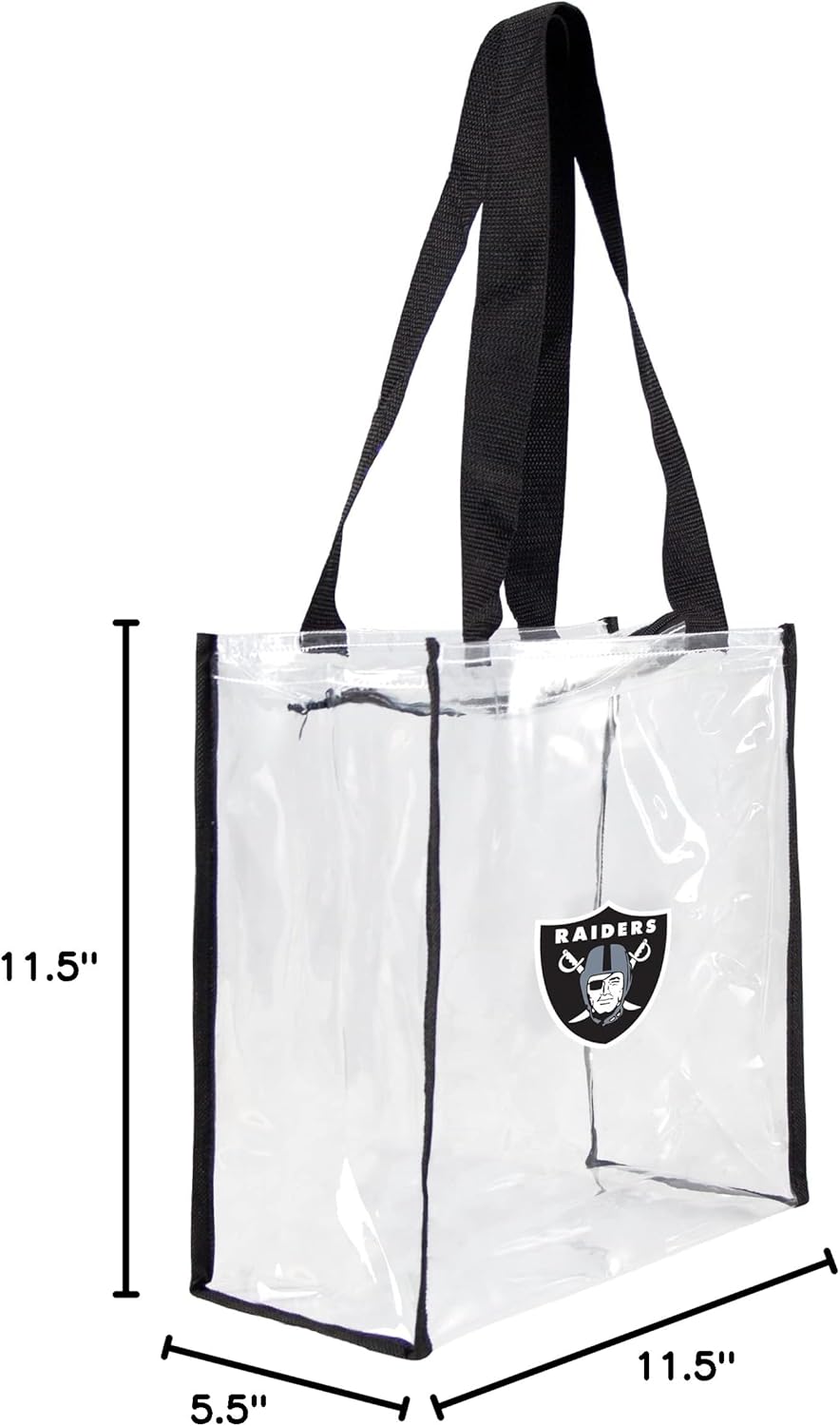 Littlearth NFL unisex Nfl Clear Square Stadium Tote