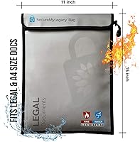 Vista 7 de Secure My Legacy - Bolsa impermeable e ignífuga para documentos (4 unidades)