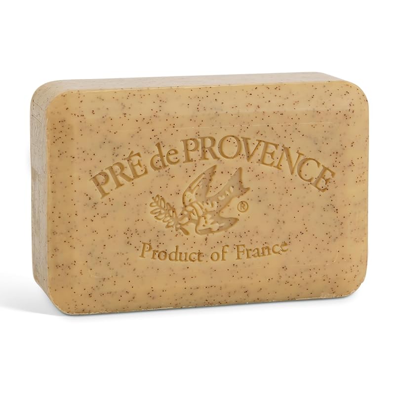 Sabonete artesanal francês Pre de Provence com manteiga de karité, fragrância de mel e amêndoa, 250 g