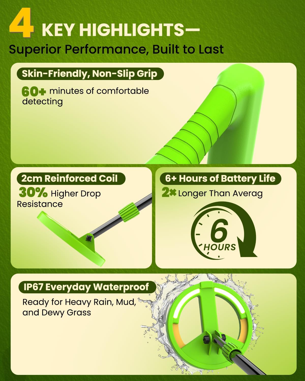 Metal Detector for Kids, Metal Detectors with Coil