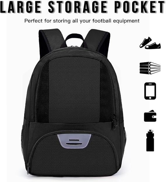 Hsmihair Soccer Bag,Youth Soccer Backpack, Football Volleyball Basketball Backpack fo,Sport Equipment Bags with Shoe compartment