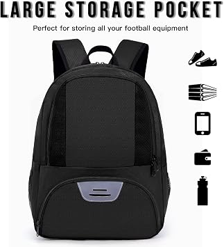 Hsmihair Soccer Bag,Youth Soccer Backpack, Football Volleyball Basketball Backpack fo,Sport Equipment Bags with Shoe compartment