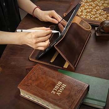 Amazon.com: Vintage Distressed Leather iPad Stand Cover for