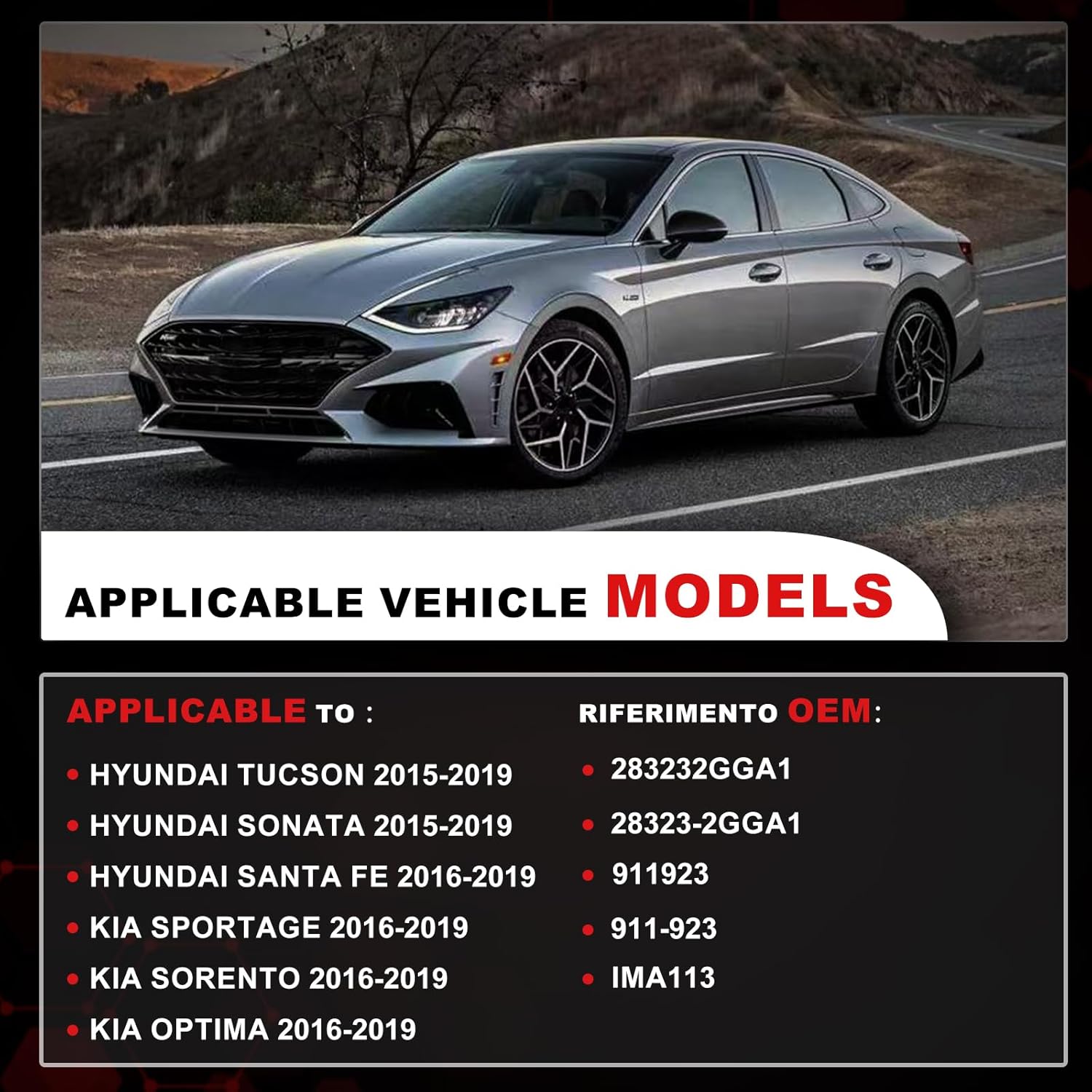 28323-2GGA1 Engine Intake Manifold Runner Control Motor Compatible with Hyundai Tucson ix35 Santa Fe Sport Sonata ix45 Kia Optima K5 Sorento Sportage 2015-2019