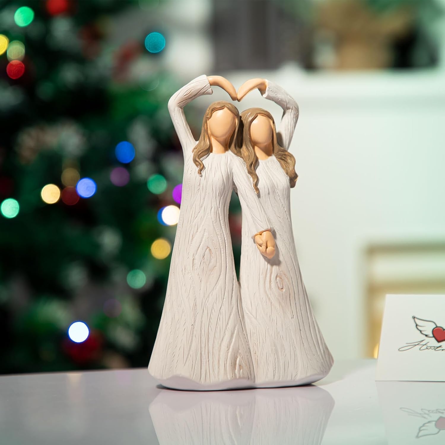 Sisters Figurine, Friendship Gifts for Best Friends, Bestie Birthday Figurine Gifts for Women, Sister Gift from Sister and Bestie Friends, 7 Inch Sculpted Hand-Painted Figure - Image 5