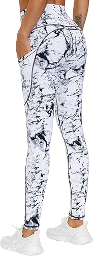 Miniatura 5 de The Gym People - Pantalones deportivos gruesos de tiro alto, con bolsillos y control de abdomen, leggings para entrenar, correr, hacer yoga