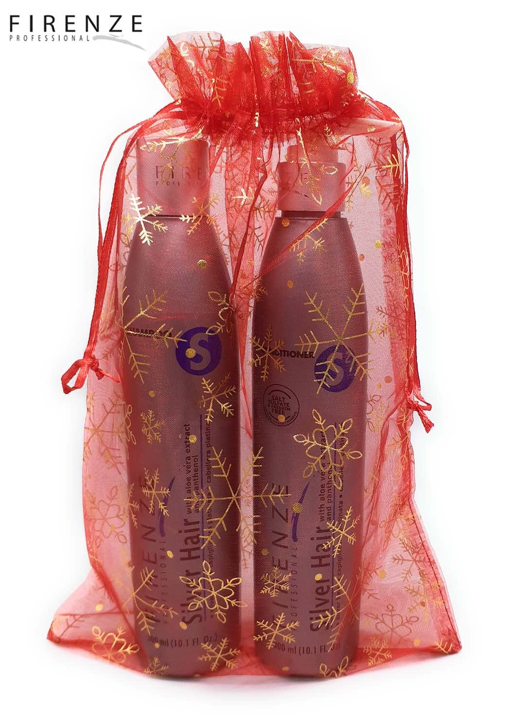 Firenze Professional Color Protection Bundle – Silver Hair Shampoo and Conditioner Pack 300ml (10.1 fl oz) Each