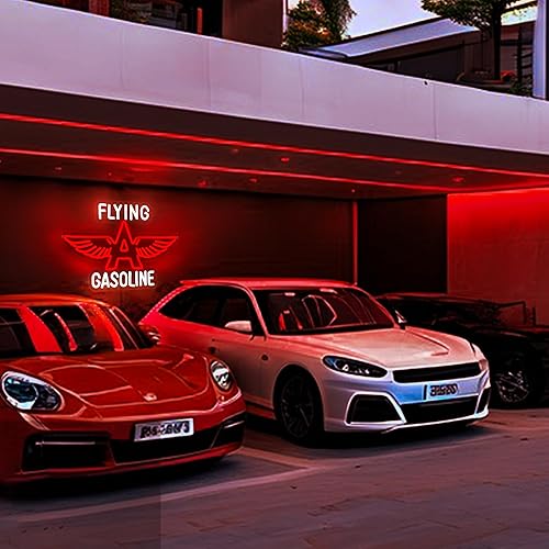 Miniatura 4 de Letrero de neón de garaje para decoración de pared, retro, para garaje, tienda, decoración de interiores, decoración de pared de gasolina