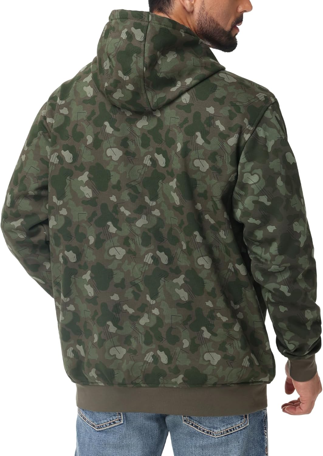 FR Men's Flame Resistant Heavyweight Fleece Zip-Front 10.5OZ Hooded Sweatshirt FR Hoodie for Men - Image 3