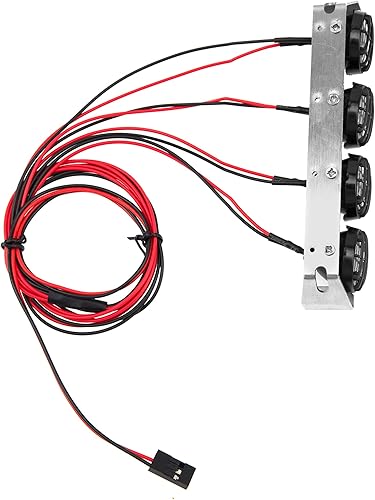 Miniatura 10 de Kit de barra de luz para techo de coche RC 110 compatible con Traxxas TRX-4 Axial SCX10 90046 RC4WD D90 CC01 RedCat Gen8 110 112 RC Crawler Truck