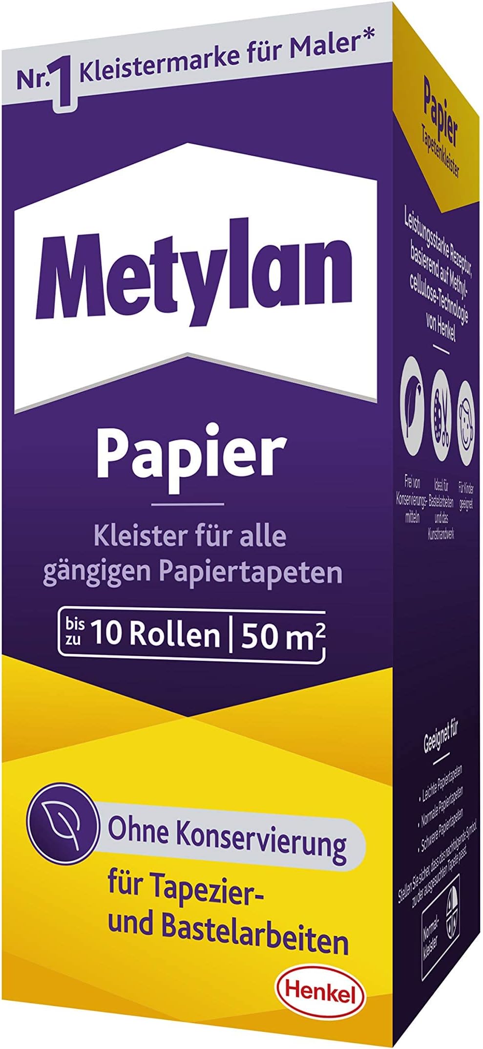 CREARTEC Cellcoll Tapetenkleister 400 G – Universeller Kleister Für Papier, Pappe & Papiermaché