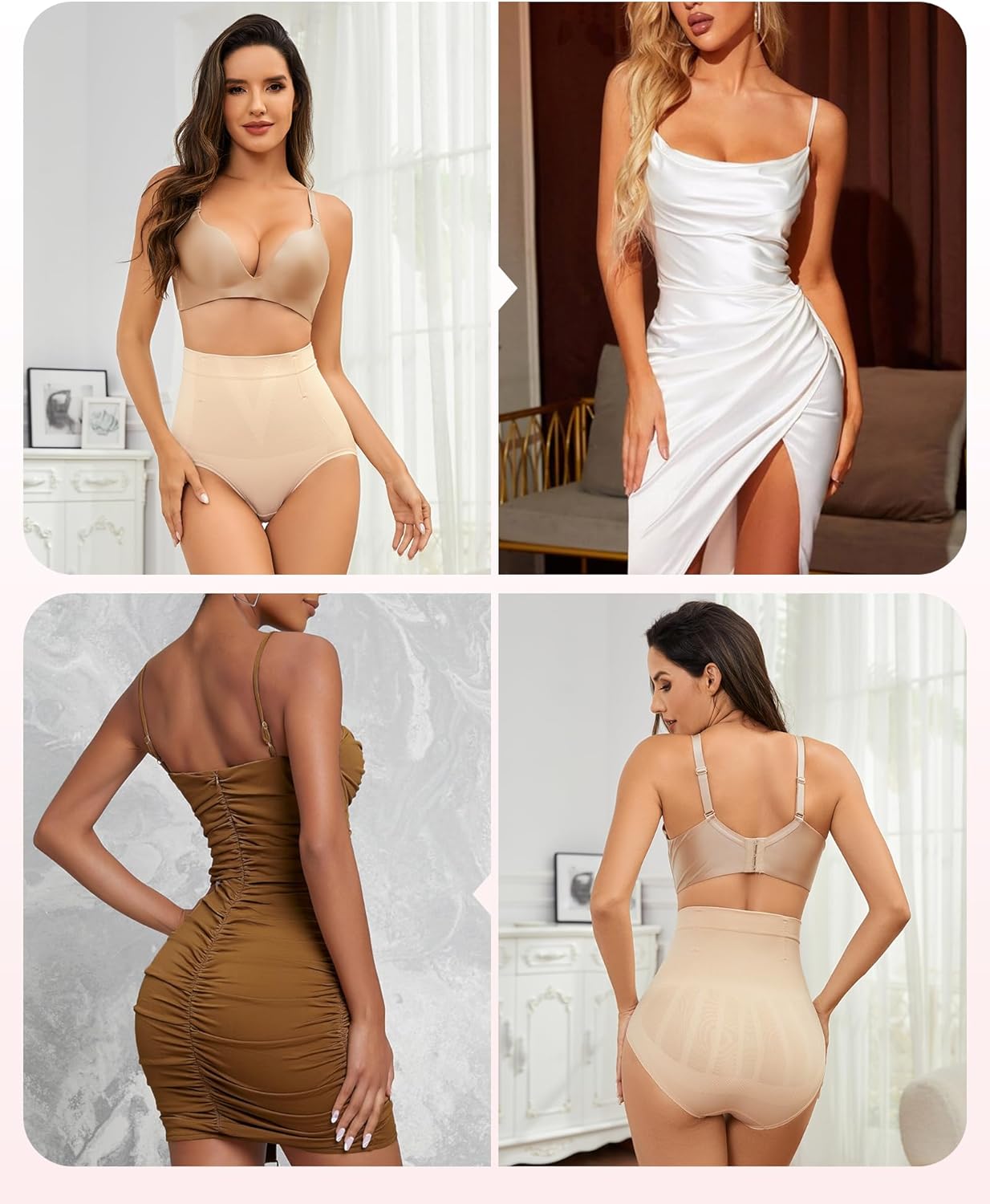 Tummy Control Shapewear Panties - High Waisted Shapewear Underwear for Women Body Shaping Briefs Seamless Panty Girdle - Image 2