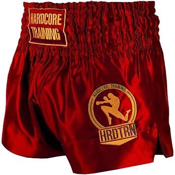 Hardcore Training Classic Muay Thai Short Pants Men Black White Red Blue Camo Thaiboxen Shorts MMA Fight Kickboxes Sparring Boxes