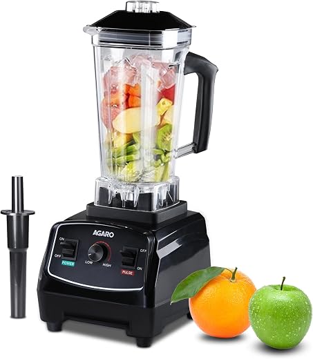 AGARO Grand Professional Blender/Grinder/Mixer, 2000 watts, 2 Litres BPA Free Jar, Commercial heavy duty blender, High Pow...
