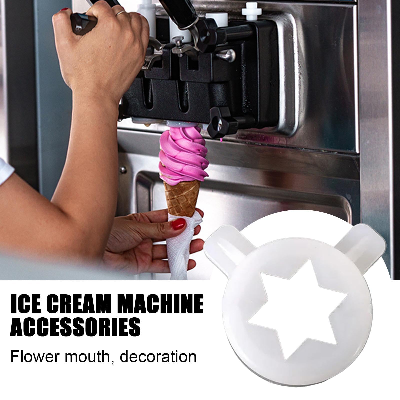 FANGZ Bouchon de modélisation de machine à crème glacée, capuchon de modélisation étoile hexagramme, Capuchon de modélisation Hexagram Design avec diamètre intérieur de 29 mm, Pièce de rechange de