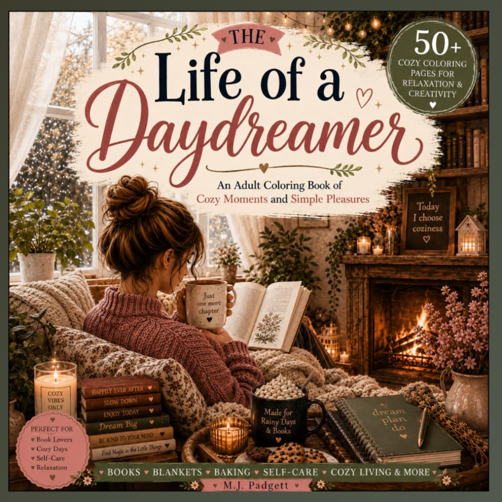 The Life of a Daydreamer: An Adult Coloring Book of Cozy Moments and Simple Pleasures