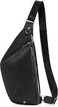 Mustache JFH-0370 Men's Body Bag, Thin, Cross-Body Bag, Synthetic Leather, Polyester