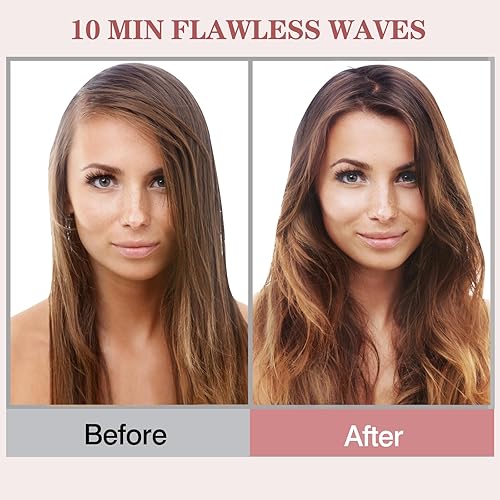 Miniatura 6 de Rizador automático de 1 14 pulgadas con barril de cerámica para cabello largo y corto, varita giratoria automática, hasta 430 , rizador giratorio