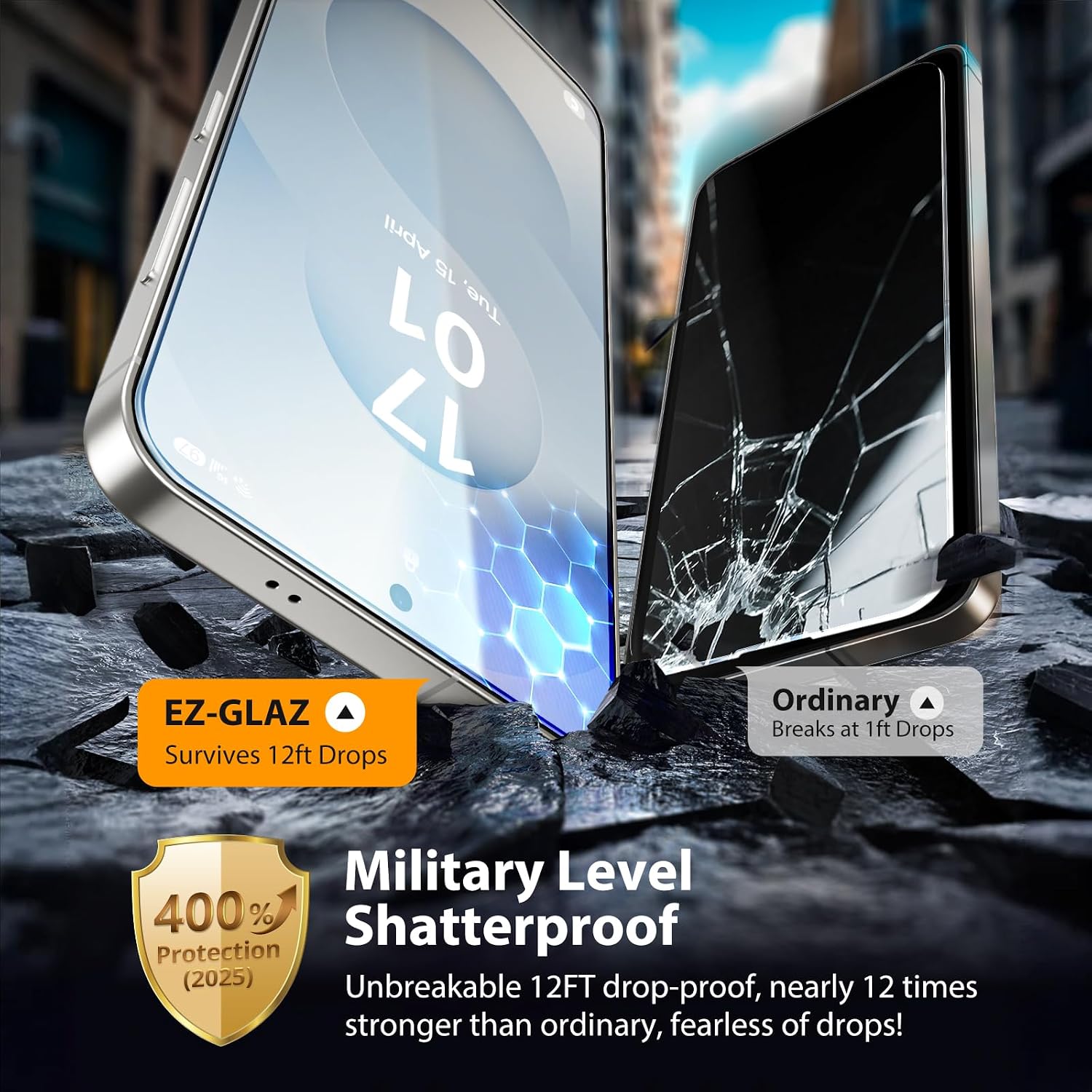 EZ-GLAZ-4 Pack for Samsung Galaxy S25+ Plus/ S24+ Plus Screen Protector [6.7"], 100% Fingerprint Unlock, 9H Tempered Glass, Scratch Resistant, 100% Bubble-Free, HD Clear, Case Friendly with Installation Box