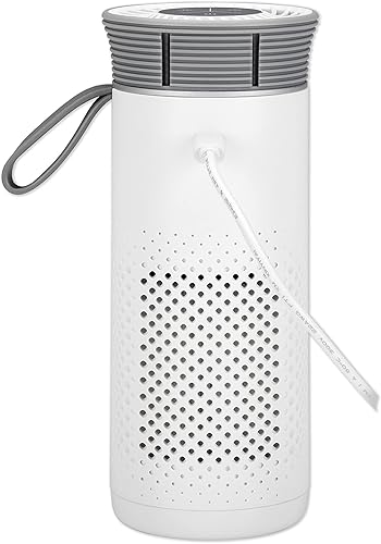 Miniatura 10 de GermGuardian Purificador de aire de alérgenos portátil para espacios pequeños con cable USB, captura polvo, polen, esporas de moho, luz UV-C ayuda a