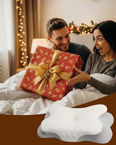 Miniatura 8 de Feagar Almohada cervical para el cuello, almohada de espuma viscoelástica de contorno suave para aliviar el dolor de cuello y hombros, diseño