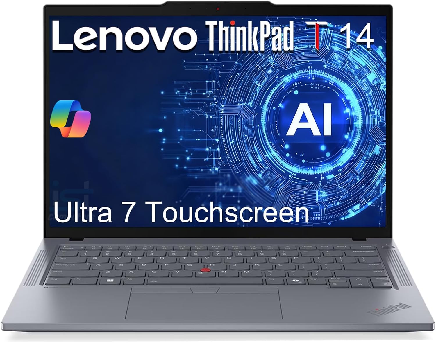 Lenovo ThinkPad T14 Business AI PC Laptop, 14" FHD+ Touchscreen, Intel 12-Core Ultra 7 155U (>i7-1355U), IR Webcam, Thunderbolt 4, IST Computer Customized 16GB/32GB DDR5 RAM, 512GB/1TB SSD, Win 11 Pro