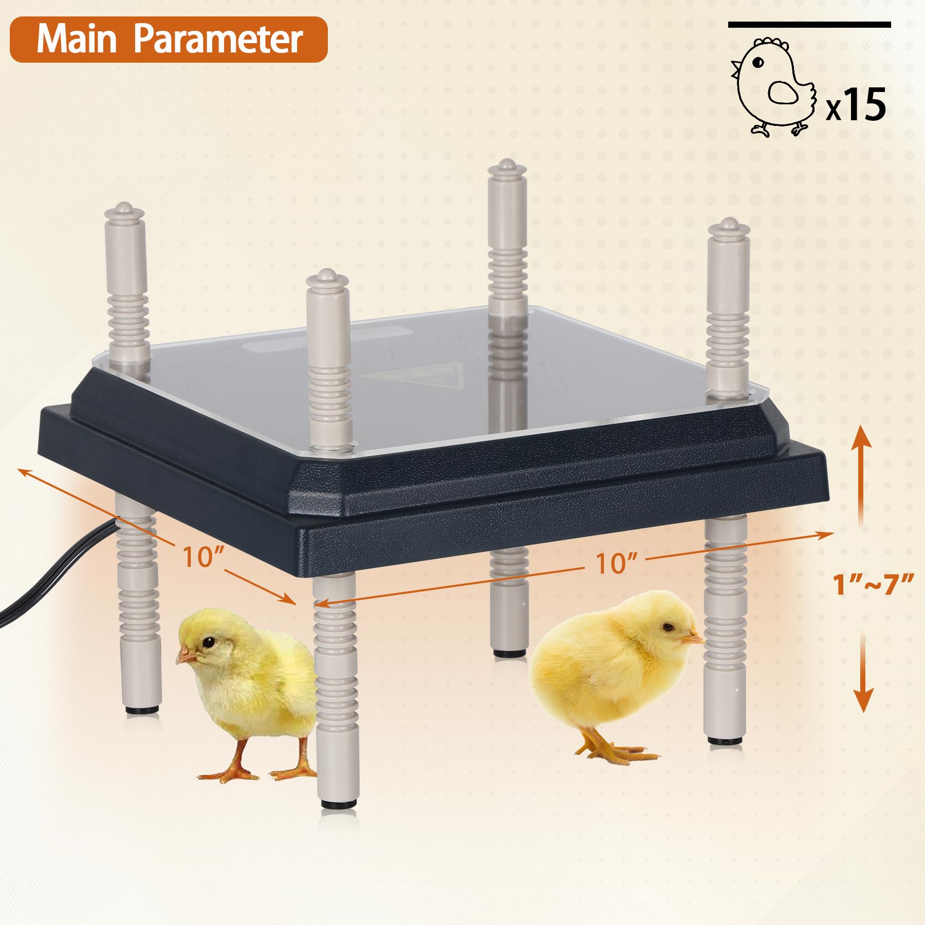 Toriexon Brooder Heater Plate 12â€? x 12â€?, HensLike Warmth Heat