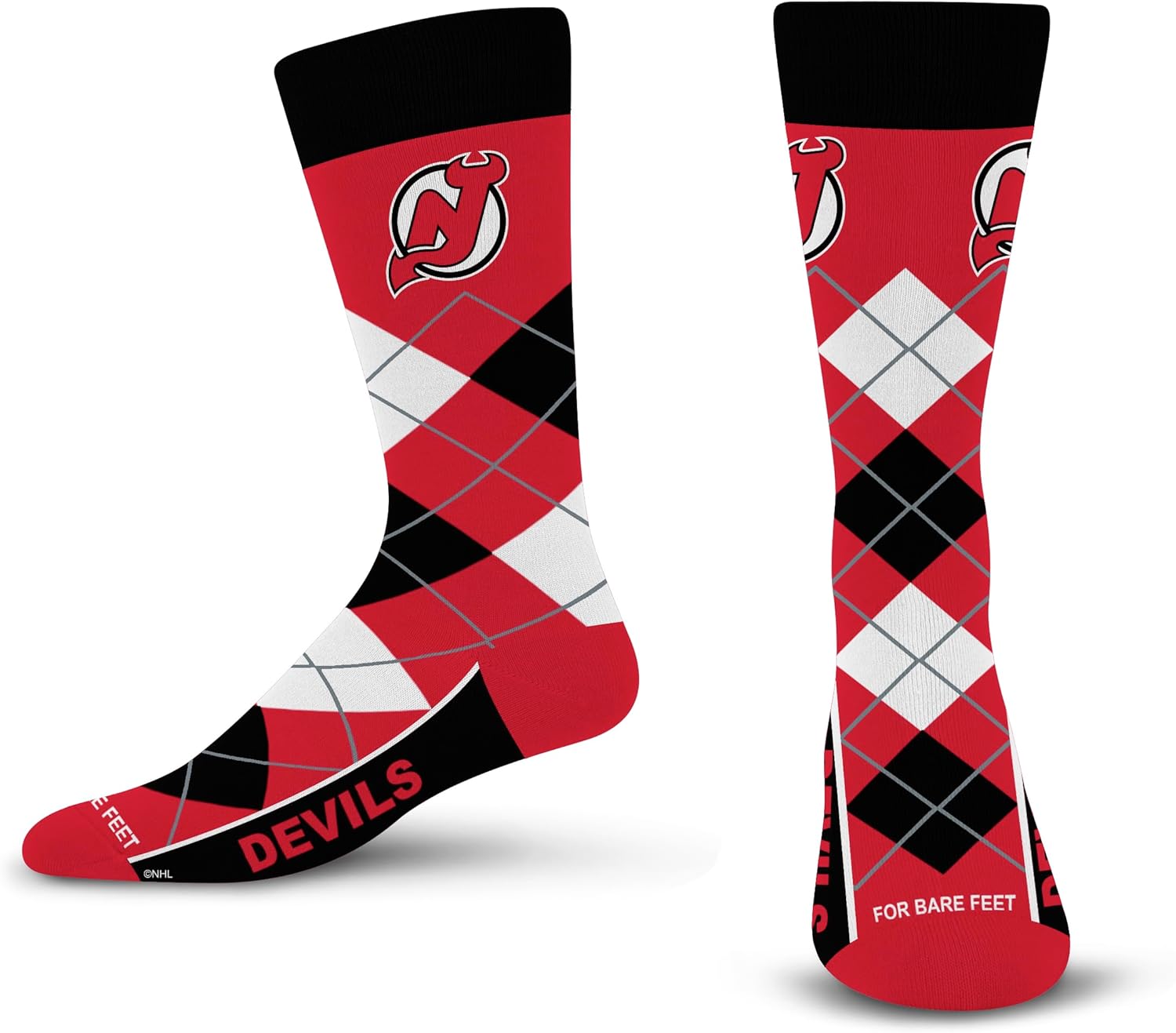 For Bare Feet NHL Unisex Argyle Remix Dress Sock