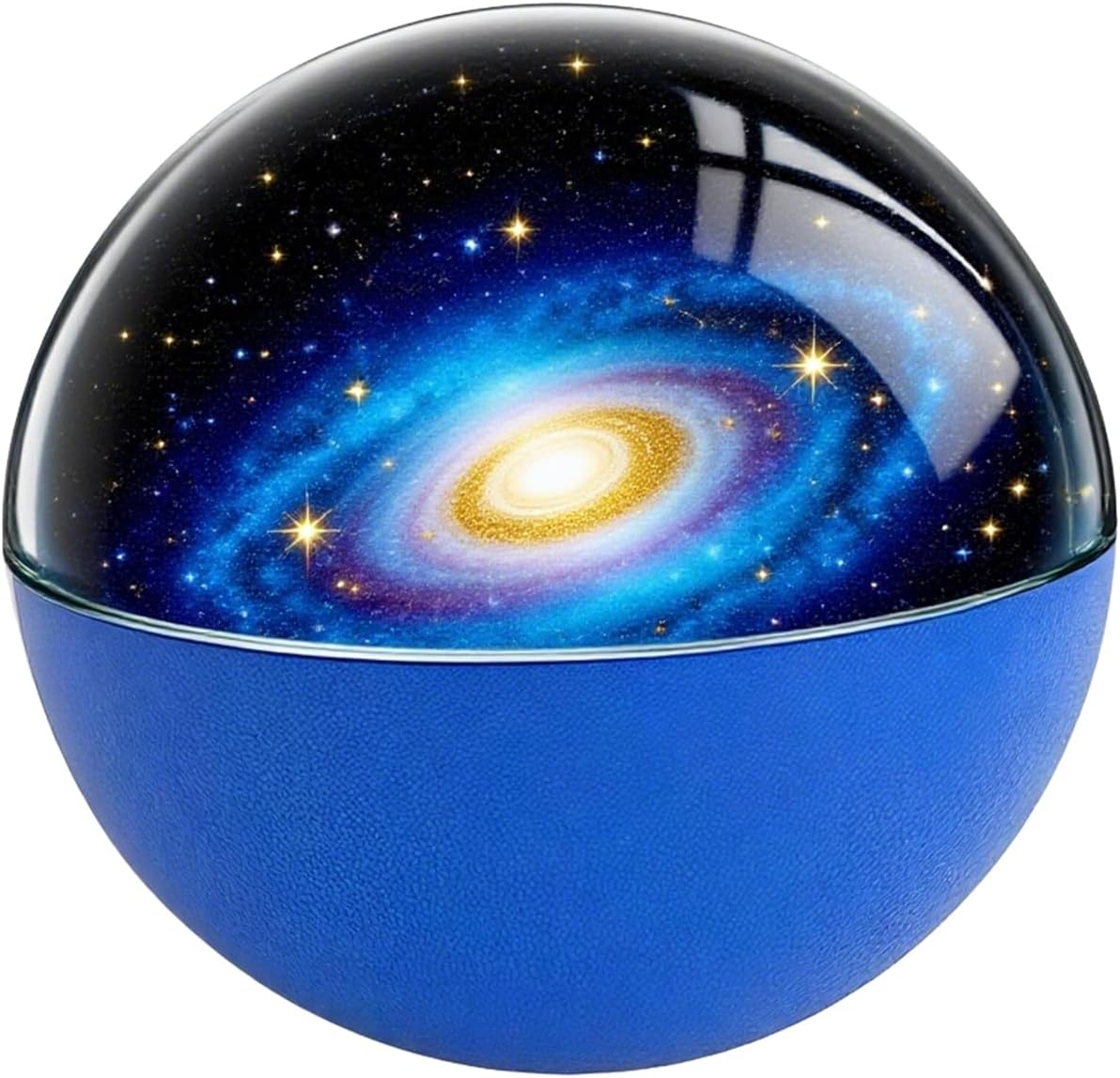 Crystal Ball Video Player, 3D Ultrasonic Crystal Ball – Personalized Sphere with Photos and Lights, Perfect for Couples, Pets, and Cherished Memories (Blue)