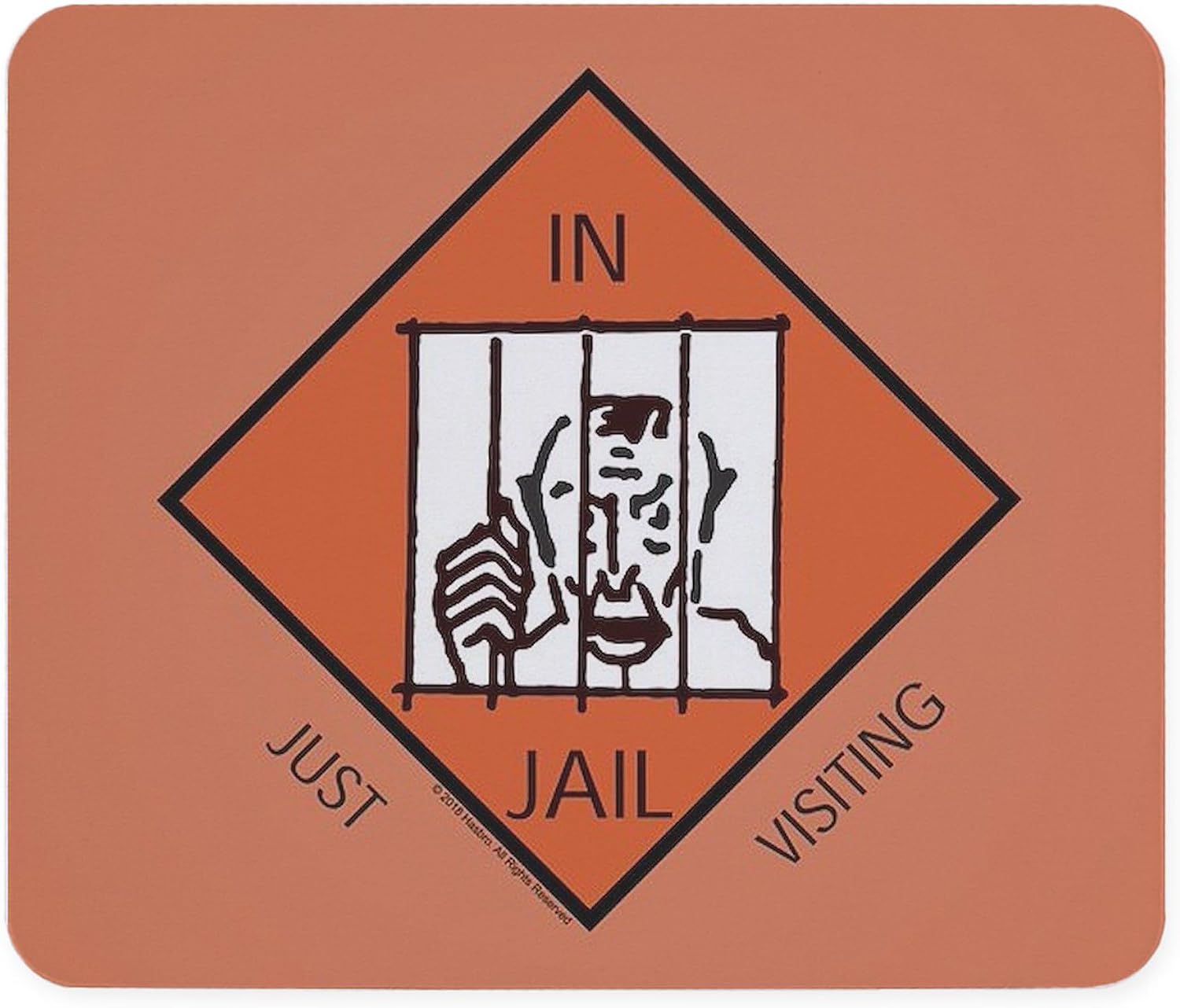 CafePress Monopoly in Jail Mousepad Non-Slip Rubber Gaming Mousepad